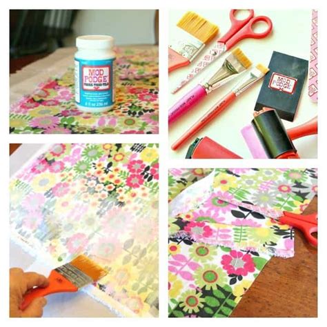 can you mod podge fabric on metal|who transfers photos to fabric.